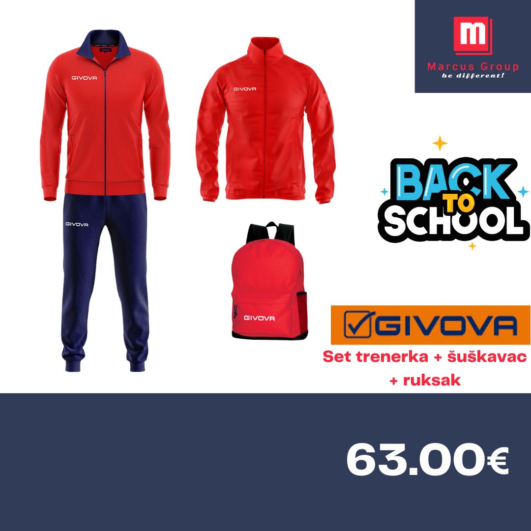 Set Marcus za Školu Crveni