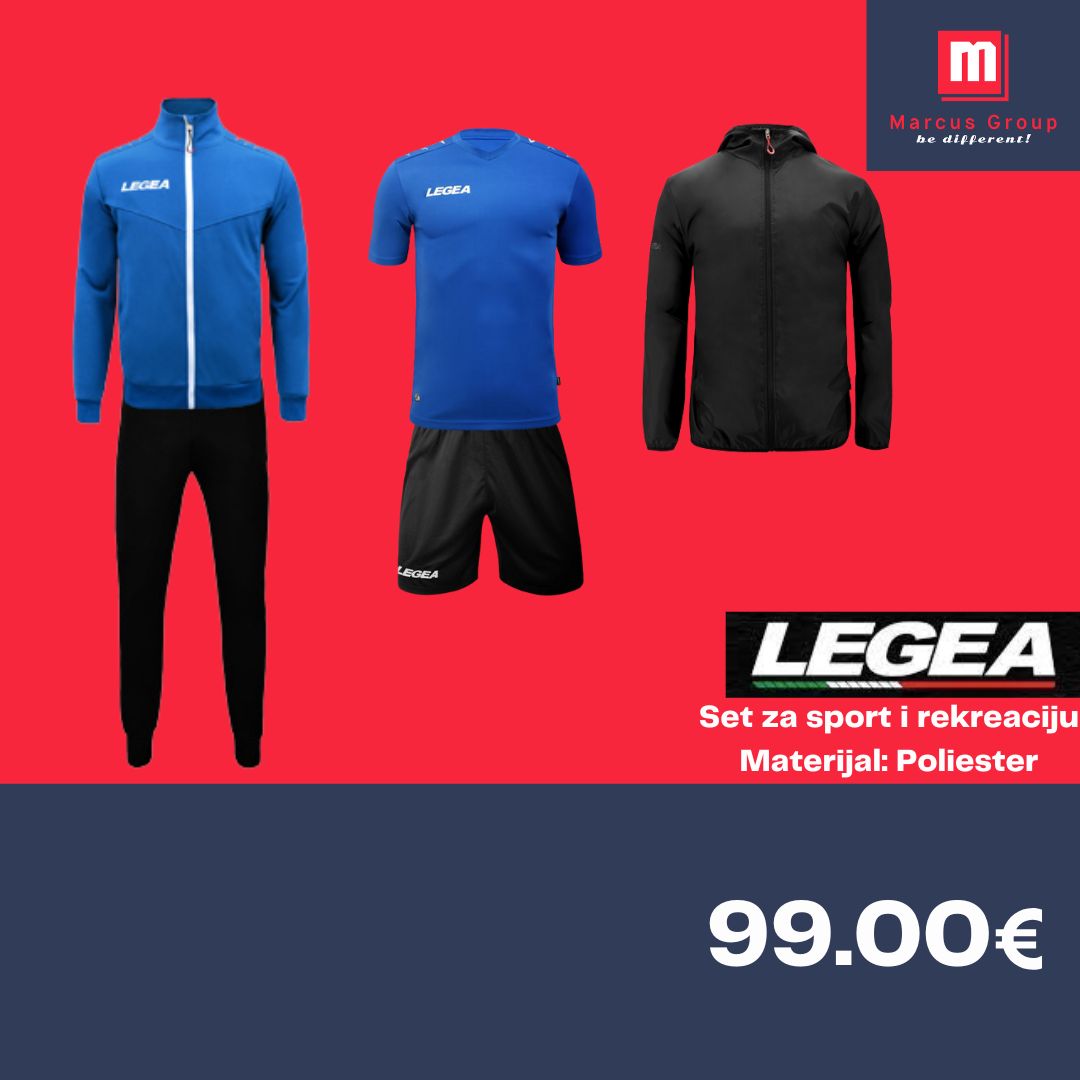 Legea Set tirkizno crni
