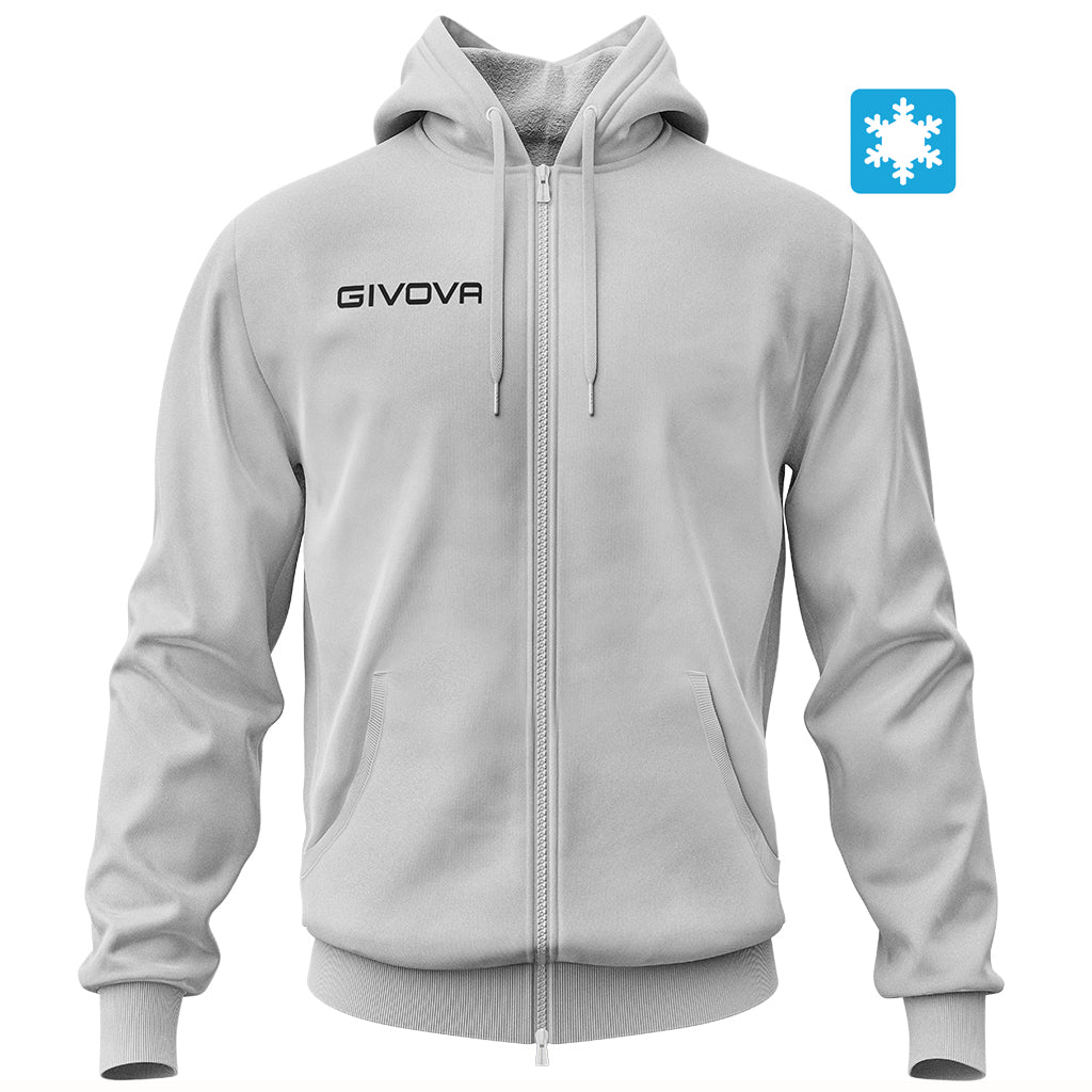 Givova Dukserica King Full Fleece Zip ma021_Siva