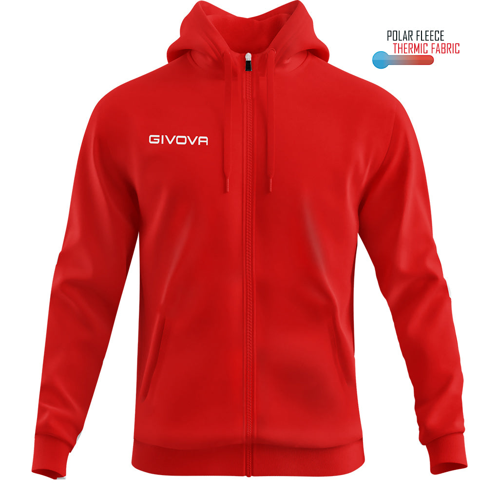 Givova Dukserica Full Zip ma024_Crvena