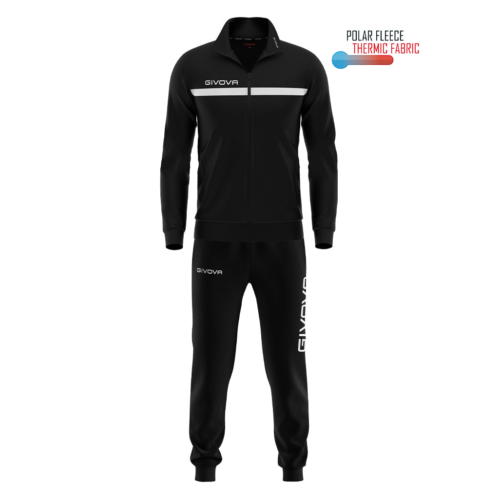 Givova Trenerka One Full Zip tt012 Crno Bijela